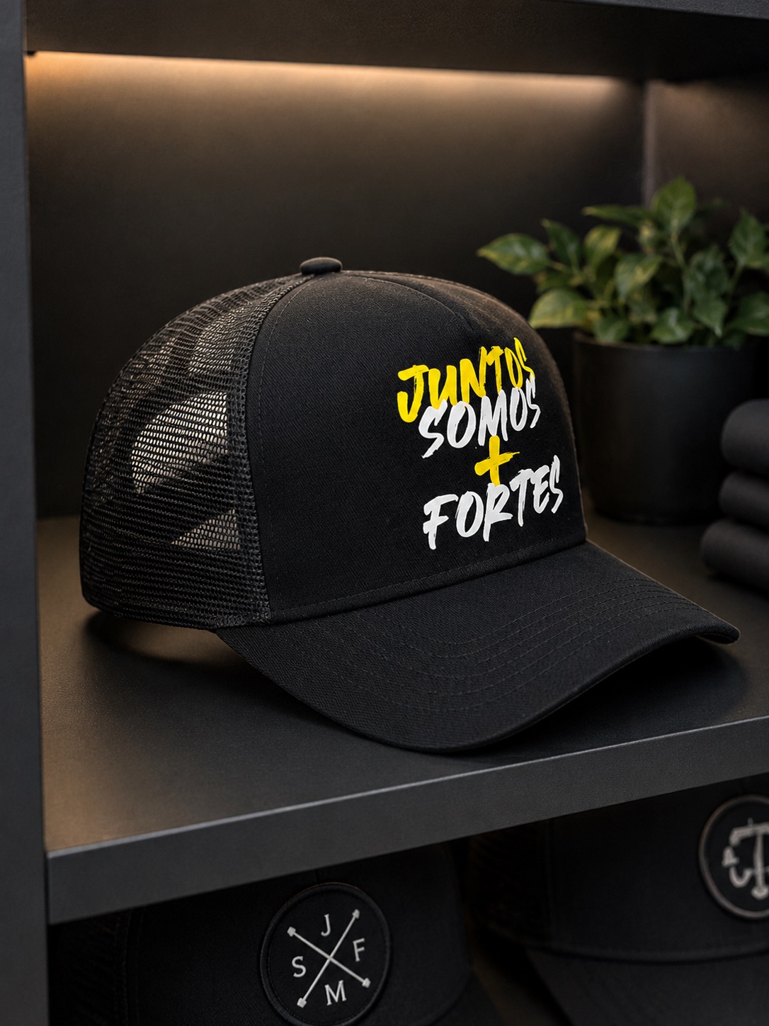 Boné Juntos Somos Mais Fortes Preto